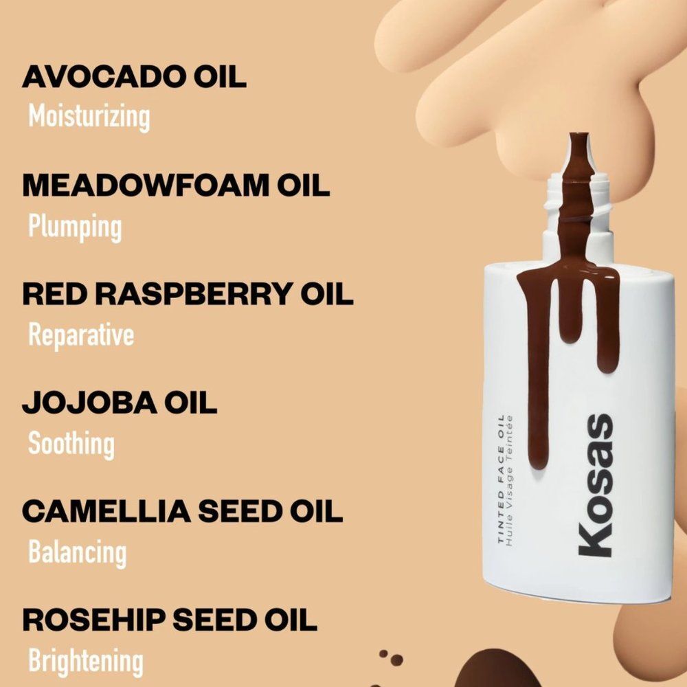 Kosas Tinted Face Oil Comfy Skin Tint in Tone 9.5 - Picture 3 of 4